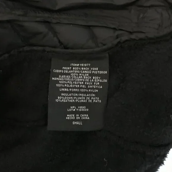 32 Degrees Quilted and plush full zippered jacket with pockets, black size Small - Picture 9 of 12